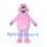 Pig Mascot Costume in Pink with Ruffled Collar