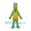 Dinosaur Mascot Costume in Green with Yellow Belly and Back Plates