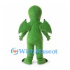 Tentacled Monster Mascot Costume in Green with Bat Wings