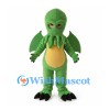 Tentacled Monster Mascot Costume in Green with Bat Wings