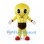 Light Bulb Mascot Costume in Yellow with Black Base