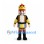 Nutcracker Mascot Costume with Gold Crown and Red Uniform