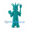 Statue of Liberty Mascot Costume in Green with Torch and Tablet