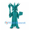 Statue of Liberty Mascot Costume in Green with Torch and Tablet