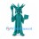 Statue of Liberty Mascot Costume in Green with Torch and Tablet