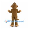 Monkey Mascot Costume in Brown with Cream Belly