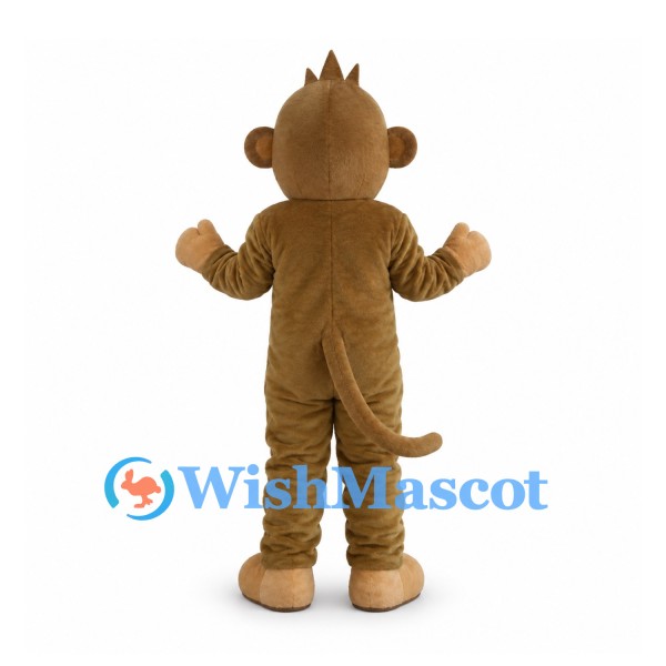 Monkey Mascot Costume in Brown with Cream Belly