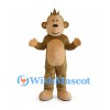 Monkey Mascot Costume in Brown with Cream Belly