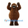 Bigfoot Mascot Costume in Brown with Long Shaggy Fur