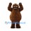 Bigfoot Mascot Costume in Brown with Long Shaggy Fur