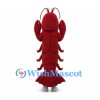 Lobster Mascot Costume in Red with Gray Belly