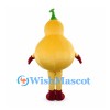 Gourd Mascot Costume in Yellow with Green Stem