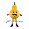 Gourd Mascot Costume in Yellow with Green Stem