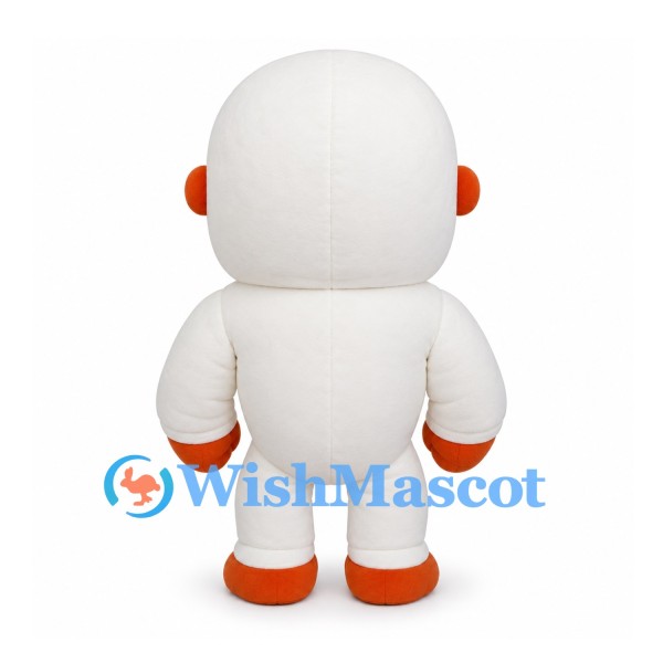 Astronaut Mascot Costume in White with Orange Face