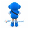 Boy Mascot Costume with Blue Hood and Camera