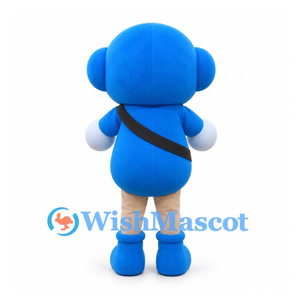 Boy Mascot Costume with Blue Hood and Camera