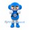 Boy Mascot Costume with Blue Hood and Camera