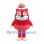 Cat Mascot Costume in Red with Pink Petal Skirt