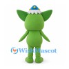 One-Eyed Monster Mascot Costume in Green with Pointed Ears