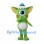 One-Eyed Monster Mascot Costume in Green with Pointed Ears