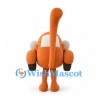 Monkey Mascot Costume with Orange Vehicle Body