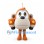Monkey Mascot Costume with Orange Vehicle Body