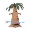 Palm Tree Mascot Costume with Brown Trunk and Green Fronds