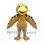 Bird Mascot Costume in Tan with Brown Wing Stripes