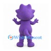 Triceratops Mascot Costume in Purple with White Horns