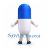 Capsule Mascot Costume in Blue and White