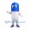 Capsule Mascot Costume in Blue and White