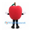 Apple Mascot Costume in Red with Brown Stem and Black Legs