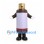 Medicine Bottle Mascot Costume in Brown with Gold Cap