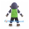Gorilla Mascot Costume with Green Sports Vest and Black Shorts