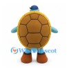 Turtle Mascot Costume in Blue with Brown Shell and Boots