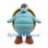 Turtle Mascot Costume in Blue with Brown Shell and Boots