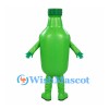 Bottle Mascot Costume in Green with Wide Toothy Grin