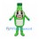 Bottle Mascot Costume in Green with Wide Toothy Grin
