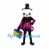 Cat Mascot Costume with Black Top Hat and Purple Magician Outfit