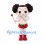Cupid Mascot Costume with Curly Hair, White Wings and Strawberry Shorts