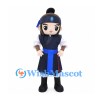 Boy Mascot Costume with Navy Traditional Robe and Blue Belt