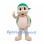 Turtle Mascot Costume with Green Bandana and Green Shell