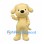 Dog Mascot Costume in Pale Yellow with Floppy Ears