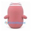 Seal Mascot Costume in Pink with White Goggles