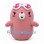 Seal Mascot Costume in Pink with White Goggles