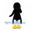 Penguin Mascot Costume in Black and White with Red Bow Tie