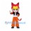 Monkey Mascot Costume with Red Hair and Orange Trousers