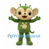 Monkey Mascot Costume in Green with Cream Face and Belly