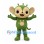 Monkey Mascot Costume in Green with Cream Face and Belly