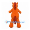 Horse Mascot Costume in Orange with Red Mane and Tail
